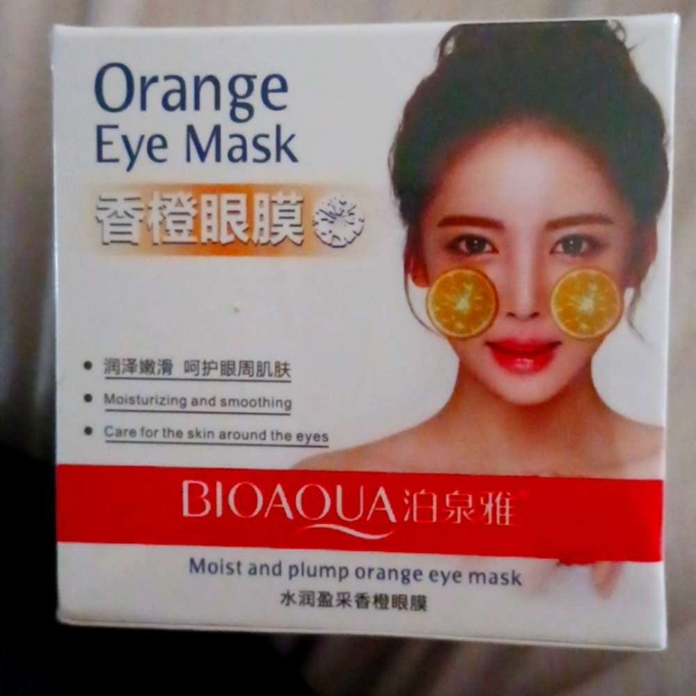 Orange eye mask